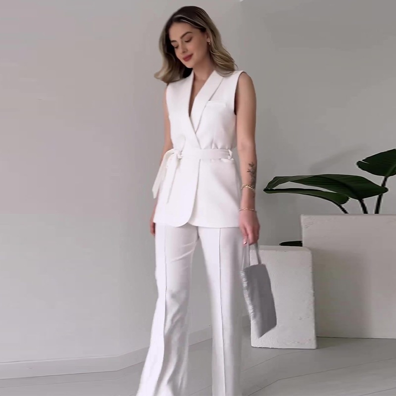 Women'S Formal Wear With Pants - Conjunto De 2 Piezas Para Mujer