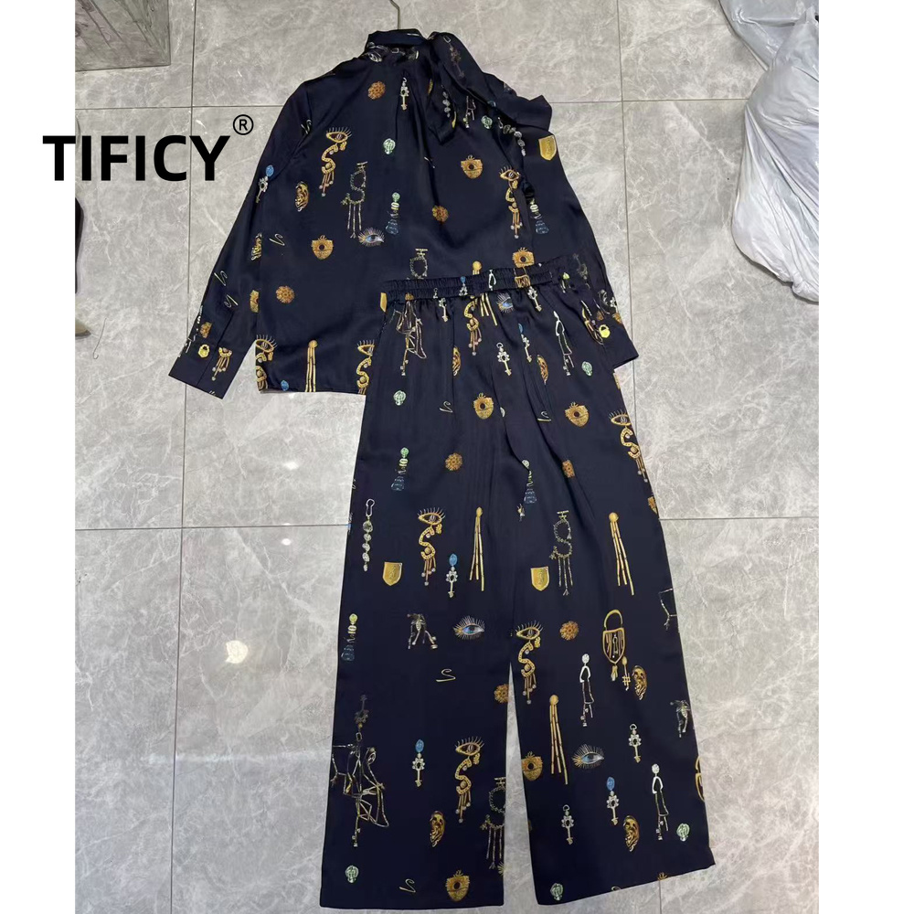 Women'S Formal Wear With Pants - High Street 2pcs Set Women's Metal