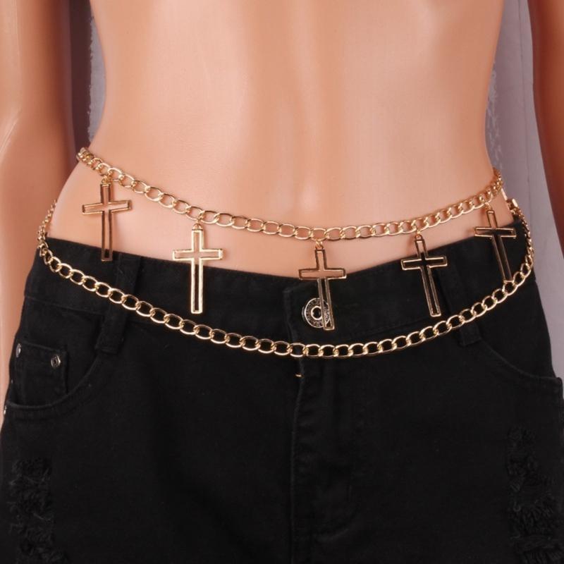 39BD Cool Crossed Pendant Wais - Women Formal Wear Belt reseña y precio