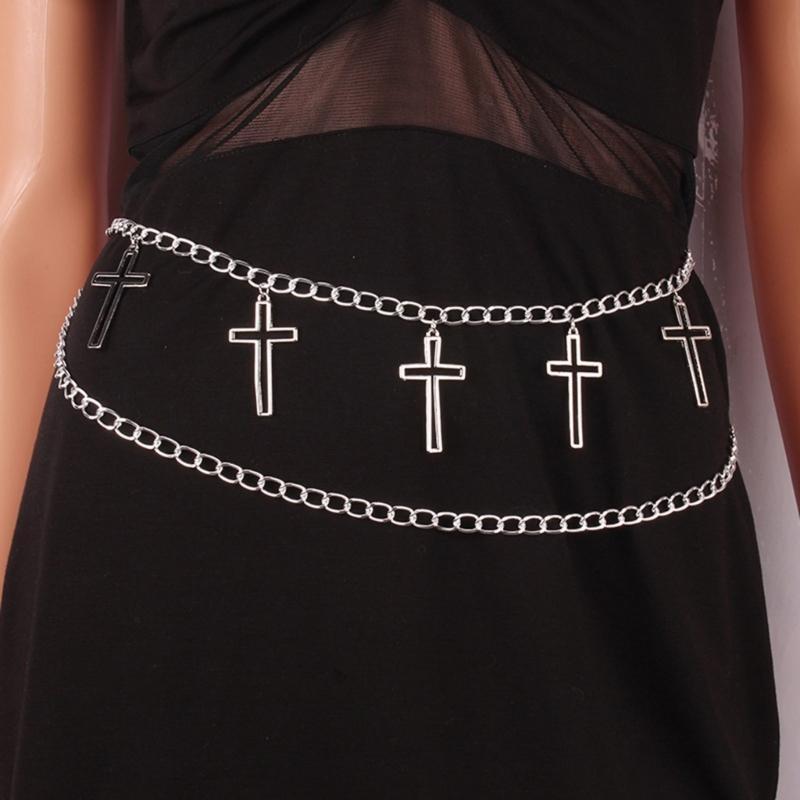 39BD Cool Crossed Pendant Wais - Women Formal Wear Belt reseña y precio