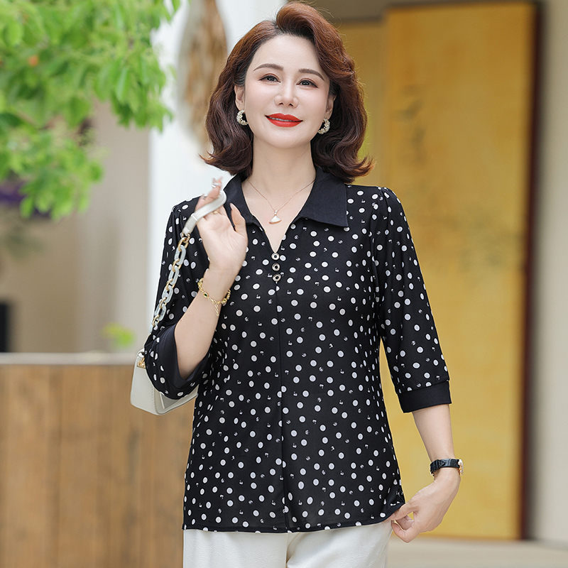 Ladies Ice Silk  Shirt Summer  - Silk Blouse Button reseña y precio