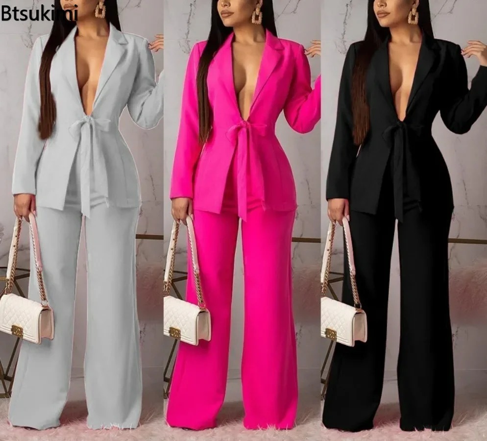 New 2026 Women's Formal Busine - Women Formal Wear With Tie reseña y precio