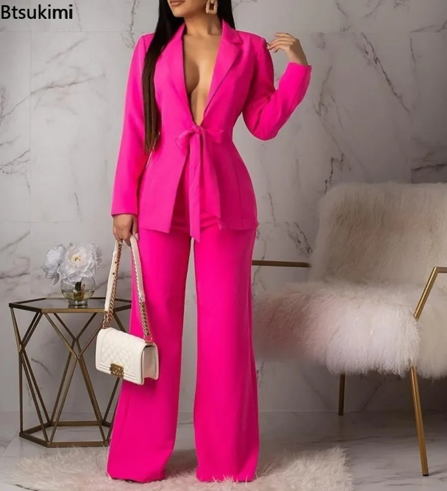 New 2026 Women's Formal Busine - Women Formal Wear With Tie reseña y precio