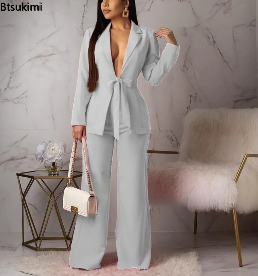 New 2026 Women's Formal Busine - Women Formal Wear With Tie reseña y precio