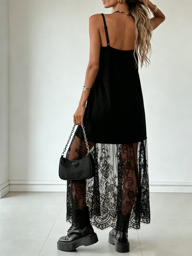 Elegant long dress for women,  - Women Formal Wear Belt reseña y precio