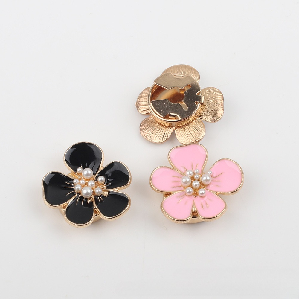 1pc Pearl Camellia Button Cove - Women Formal Wear With Tie reseña y precio