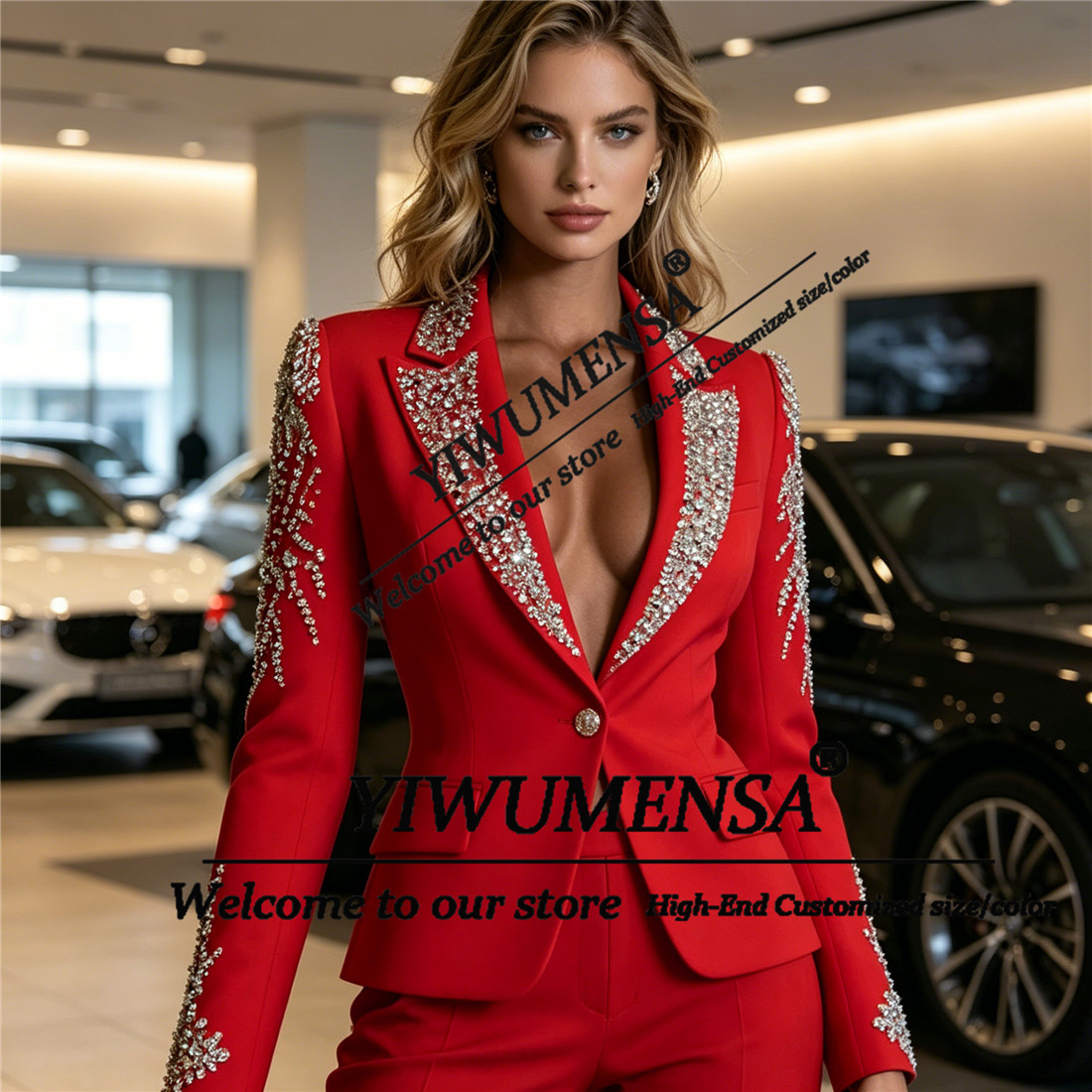 Luxury Women Suits 2 Pieces Se - Women'S Formal Wear With Pants reseña y precio