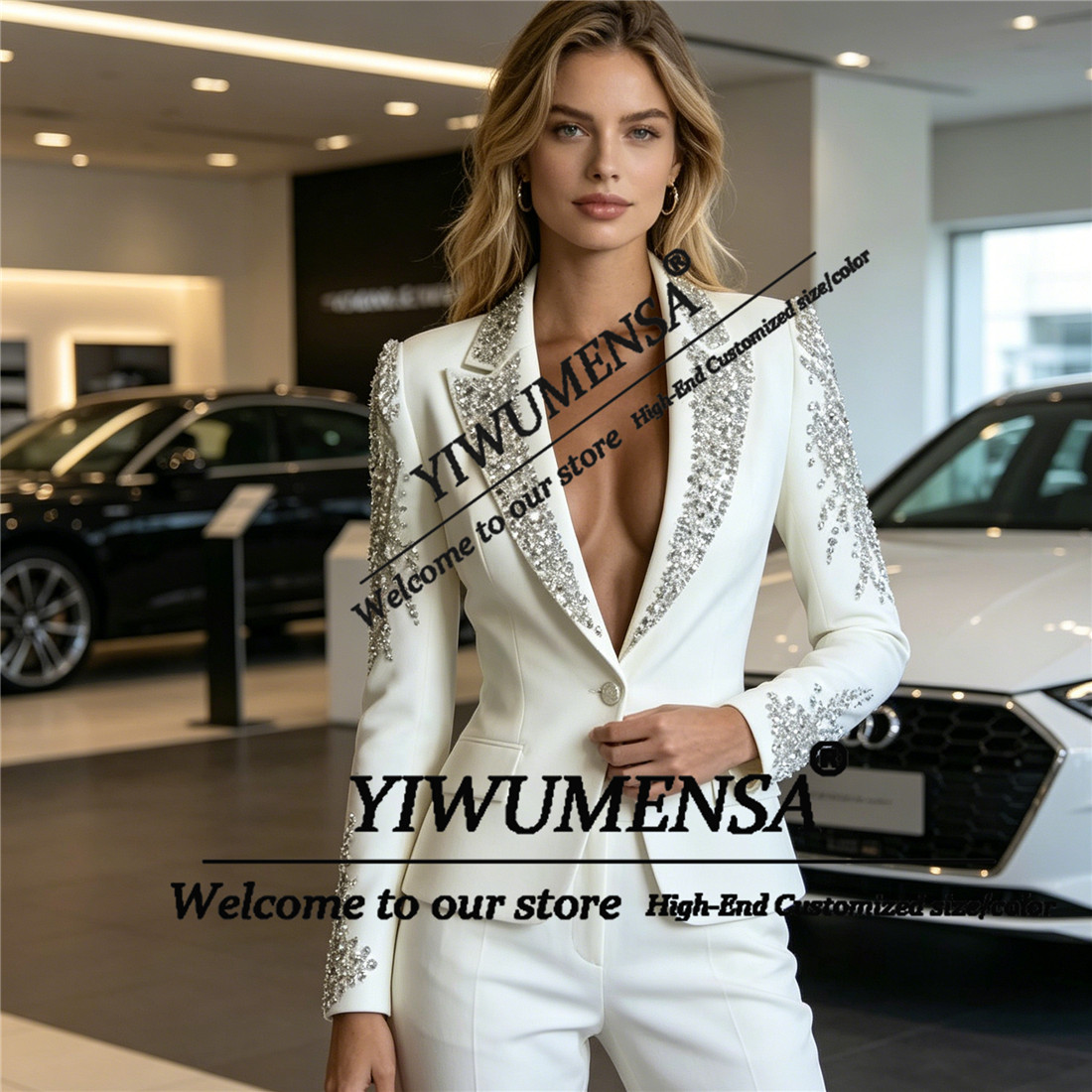 Luxury Women Suits 2 Pieces Se - Women'S Formal Wear With Pants reseña y precio