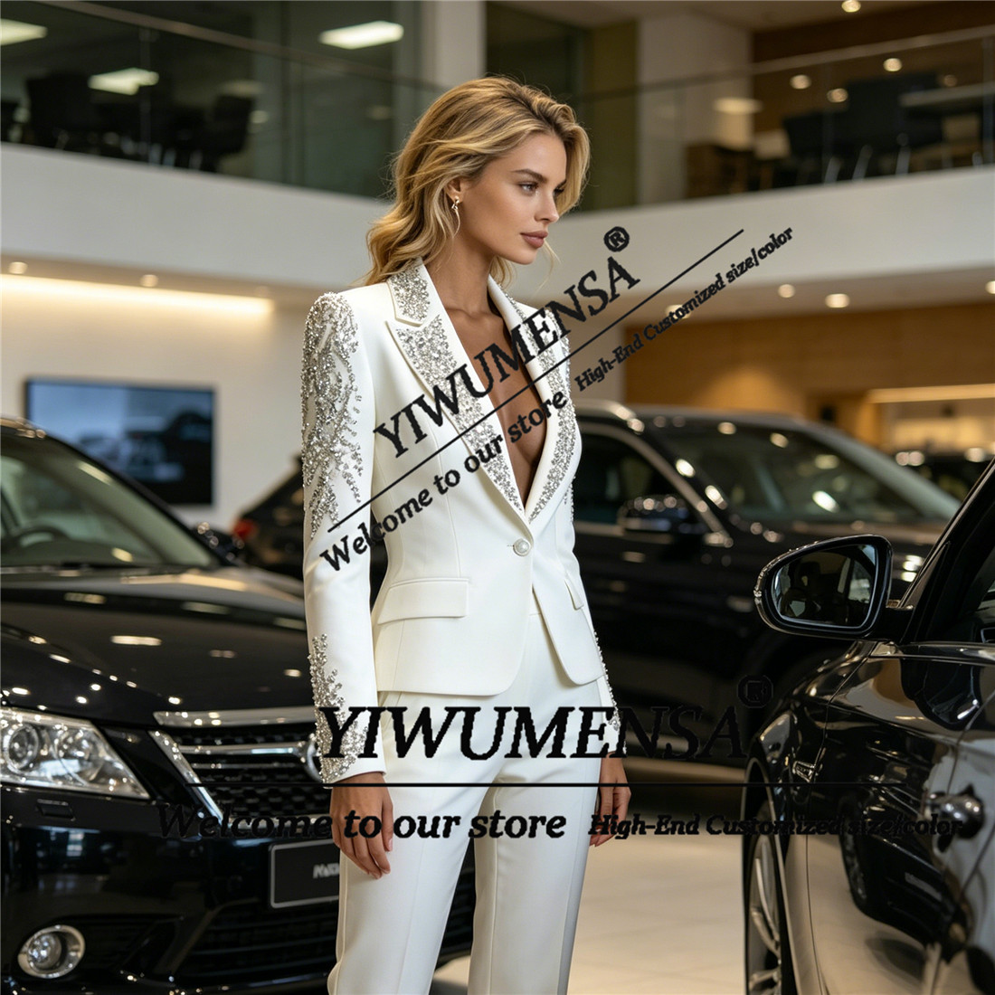 Luxury Women Suits 2 Pieces Se - Women'S Formal Wear With Pants reseña y precio