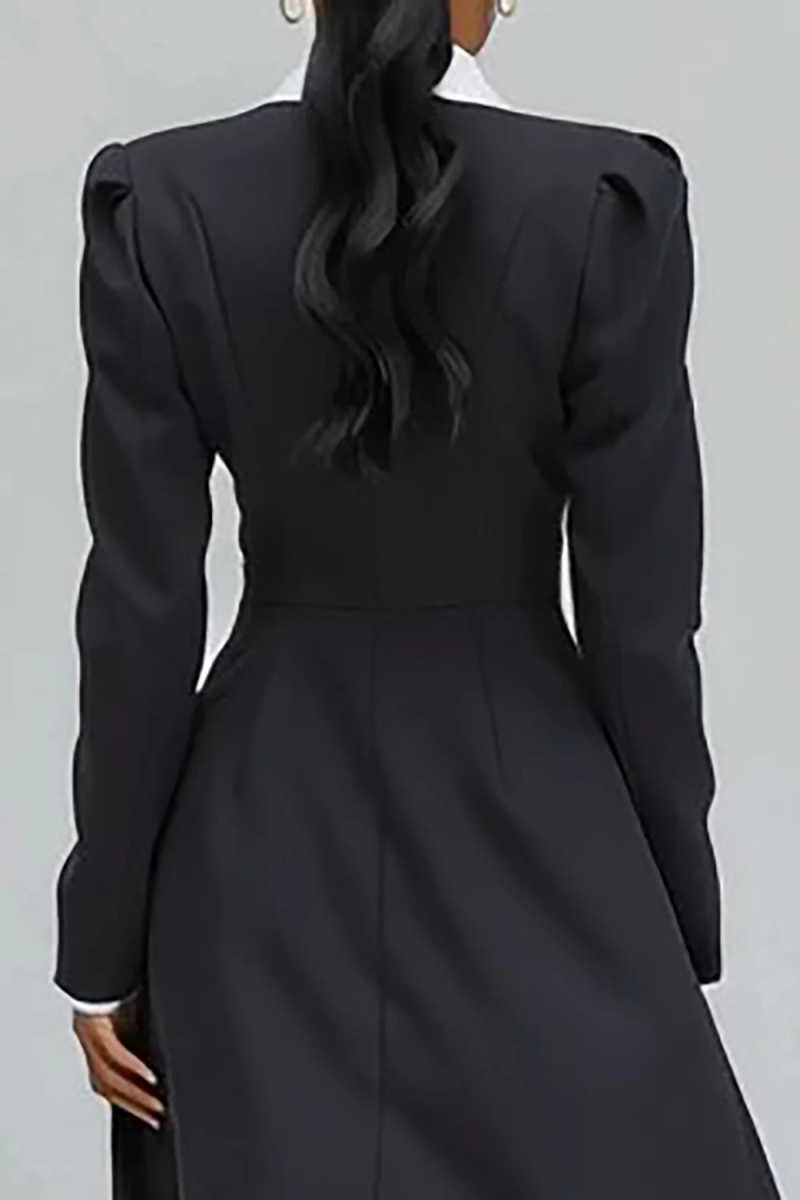 A Line Women Long Blazer Jacke - Women Formal Wear With Tie reseña y precio