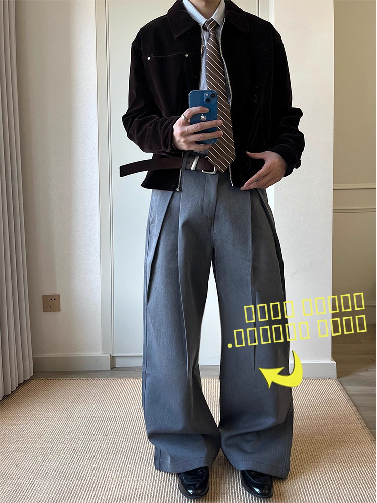 Casual Thiened Fce Lined 3D Ta - Tailored Trouser Wide reseña y precio