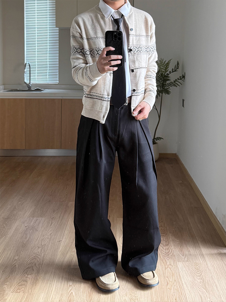 Casual Thiened Fce Lined 3D Ta - Tailored Trouser Wide reseña y precio