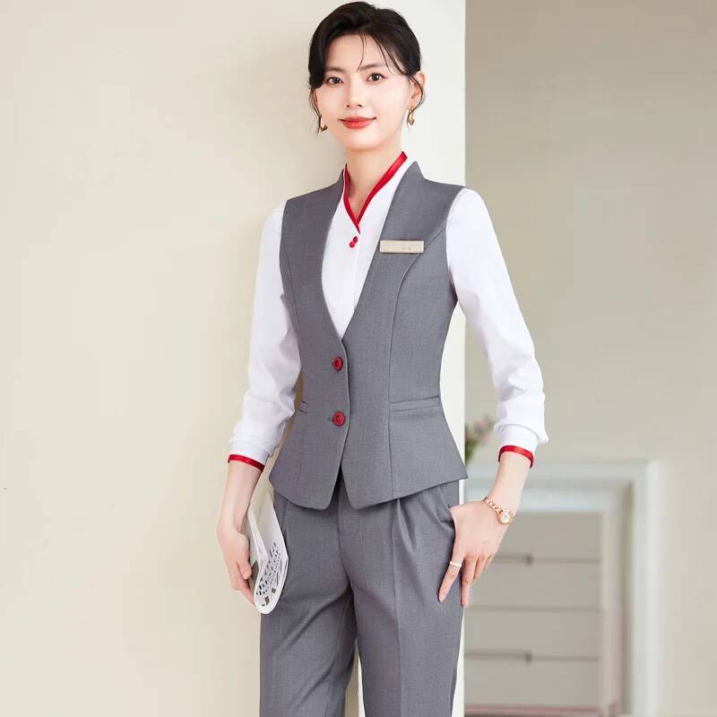 Plus Size 5XL Formal Pantsuits - Women Formal Wear Winter reseña y precio