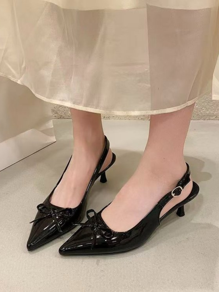 Women Patent Leather Bow Point - Women Formal Wear Shoes reseña y precio