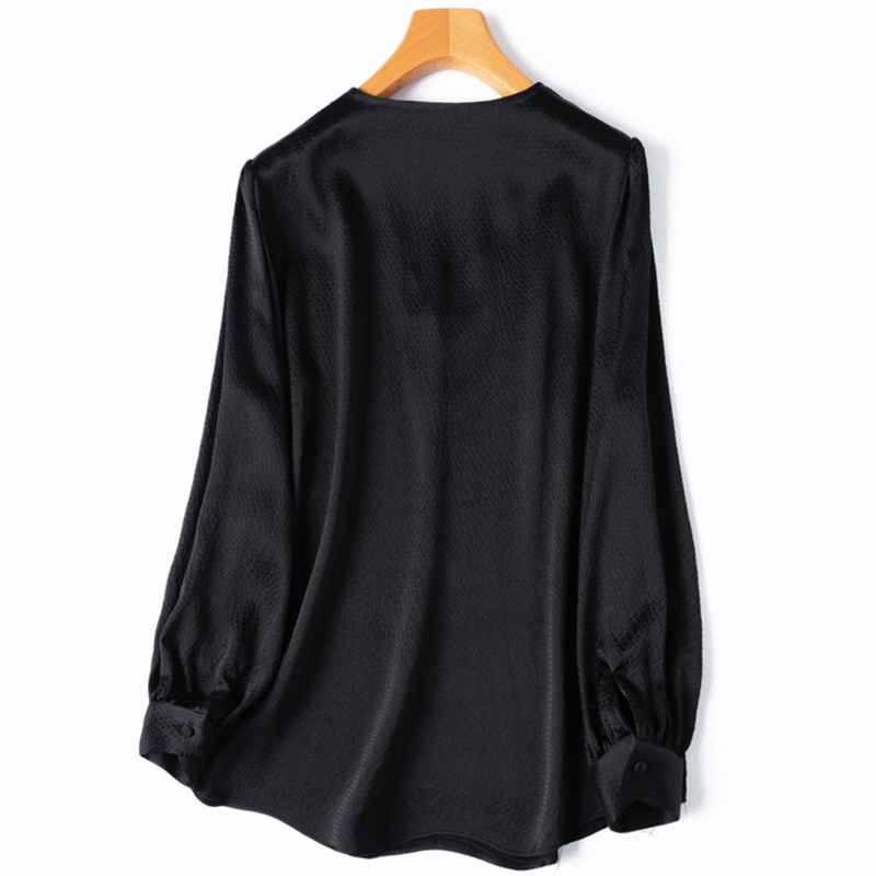 Women Silk Blouse 93% Mulberry - Silk Blouse Button reseña y precio
