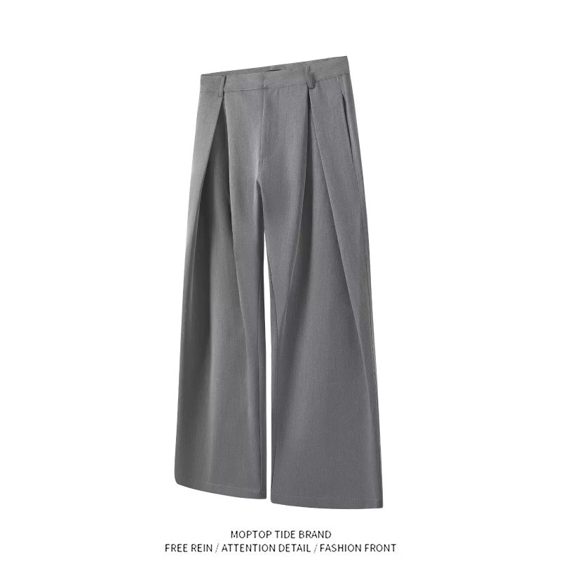 Retro Wide Leg Suit Pants Trou - Tailored Trouser Wide reseña y precio
