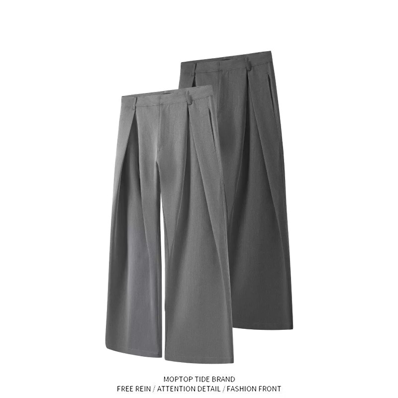 Retro Wide Leg Suit Pants Trou - Tailored Trouser Wide reseña y precio