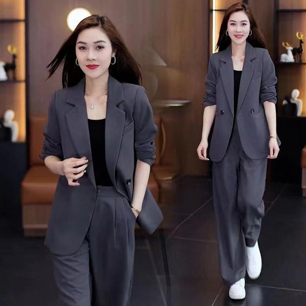 Women Coat Pants Set Formal Co - Women'S Formal Wear With Pants reseña y precio