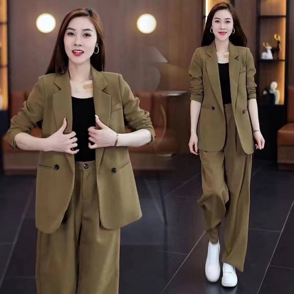 Women Coat Pants Set Formal Co - Women'S Formal Wear With Pants reseña y precio
