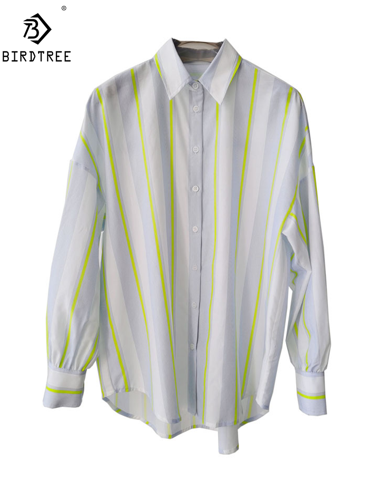 BirdTree,16MM 27.7% Real Silk  - Silk Blouse Button reseña y precio