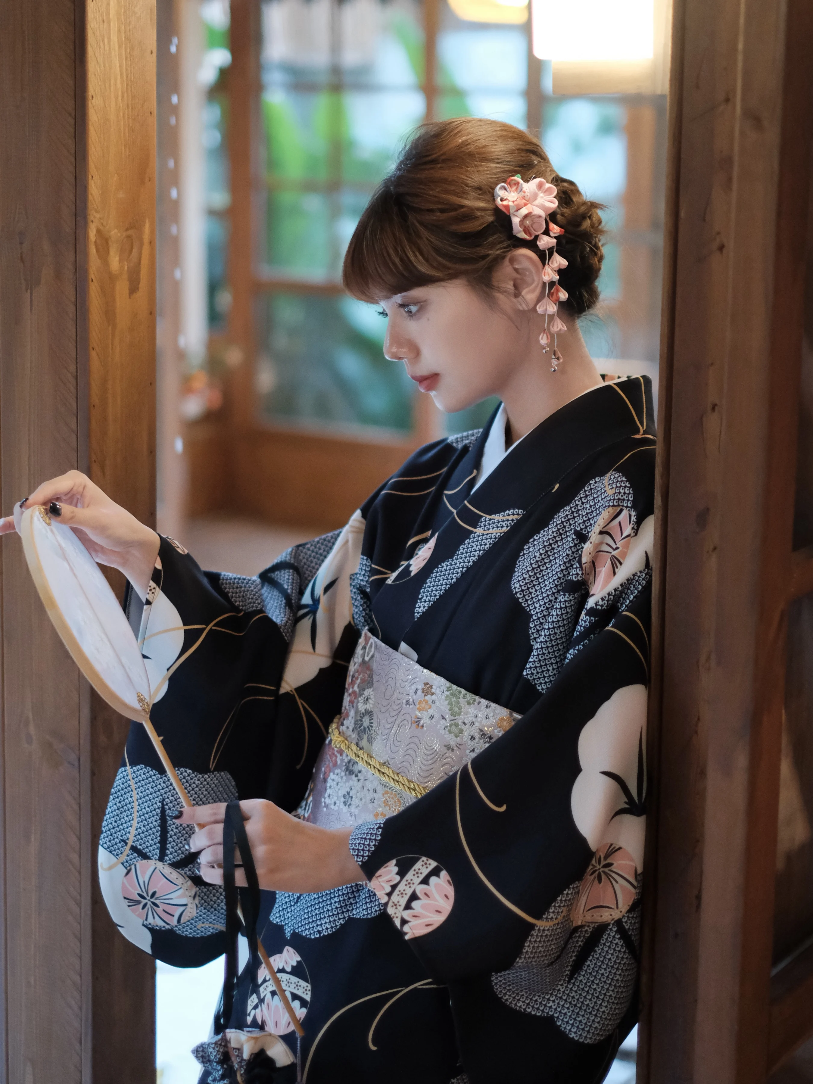 Women Japanese Kimono Black Co - Japanese Women Formal Wear reseña y precio