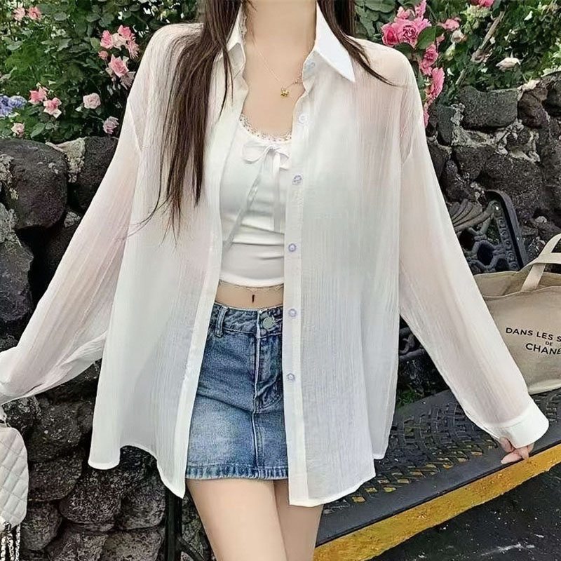 Casual Loose Women's Tops 2026 - Silk Blouse Button reseña y precio