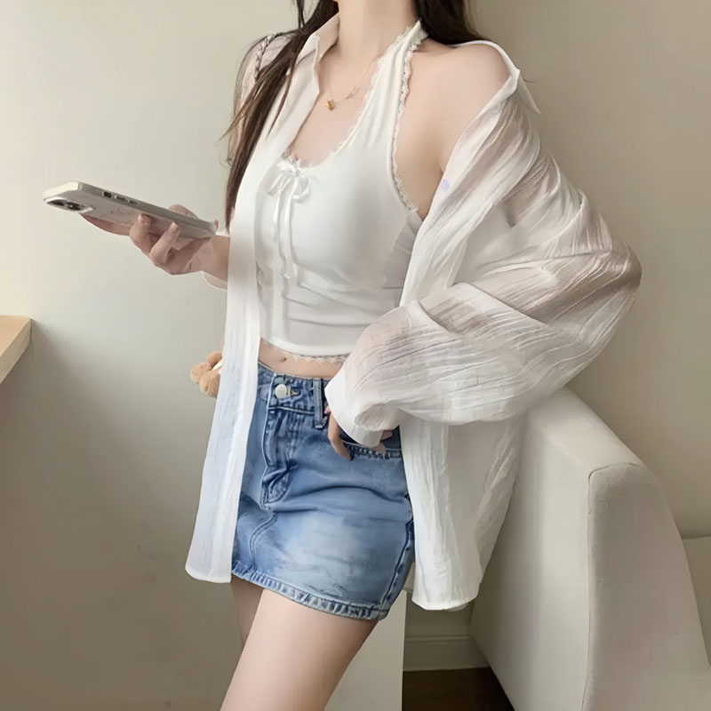 Casual Loose Women's Tops 2026 - Silk Blouse Button reseña y precio