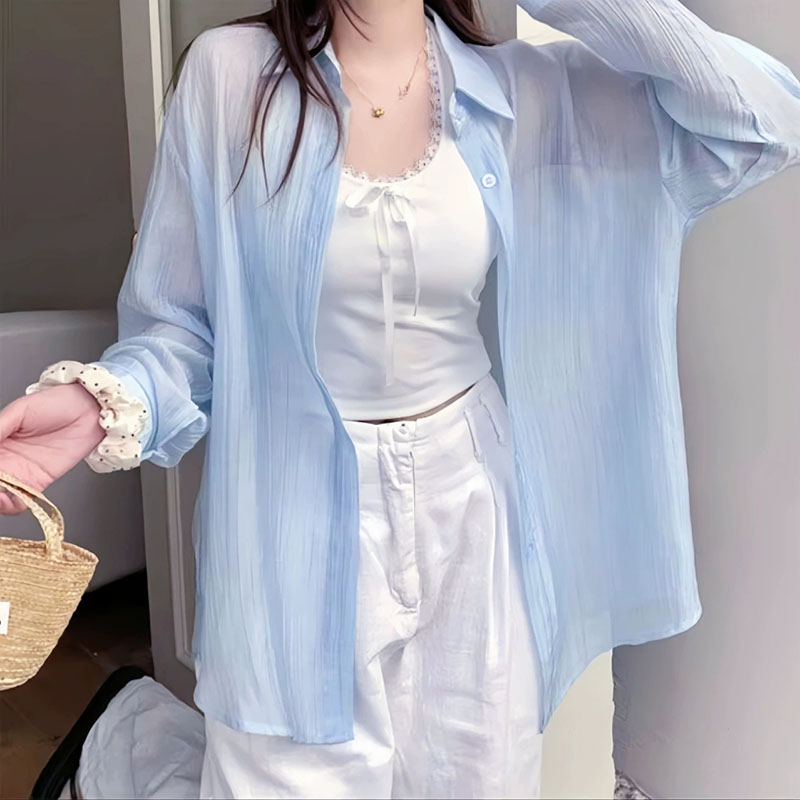 Casual Loose Women's Tops 2026 - Silk Blouse Button reseña y precio