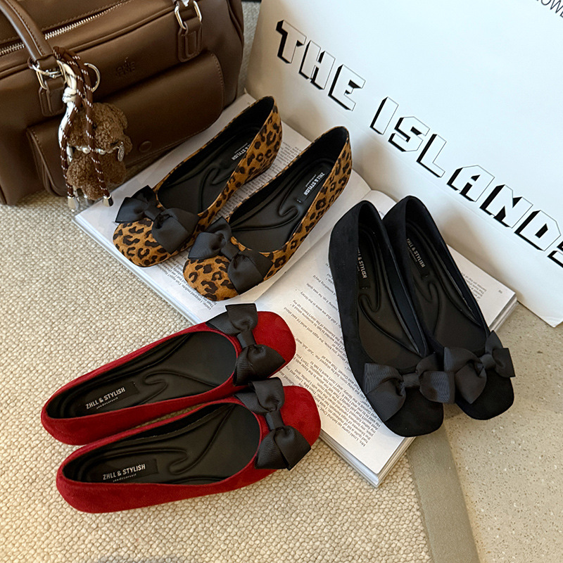 Multi-Color Suede Ballet Flats - Women Formal Wear Shoes reseña y precio