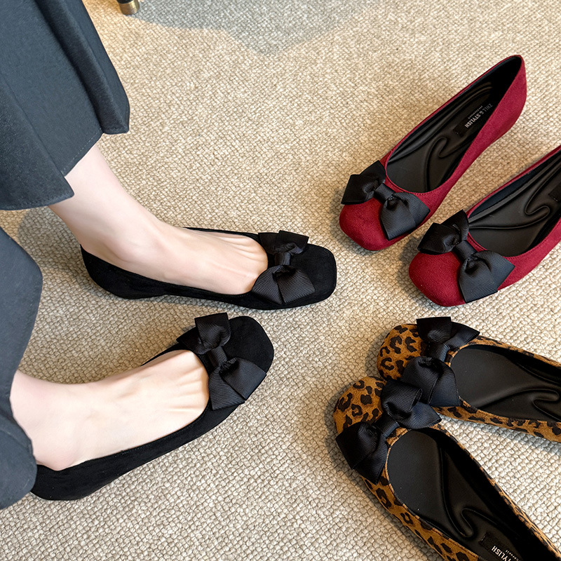 Multi-Color Suede Ballet Flats - Women Formal Wear Shoes reseña y precio