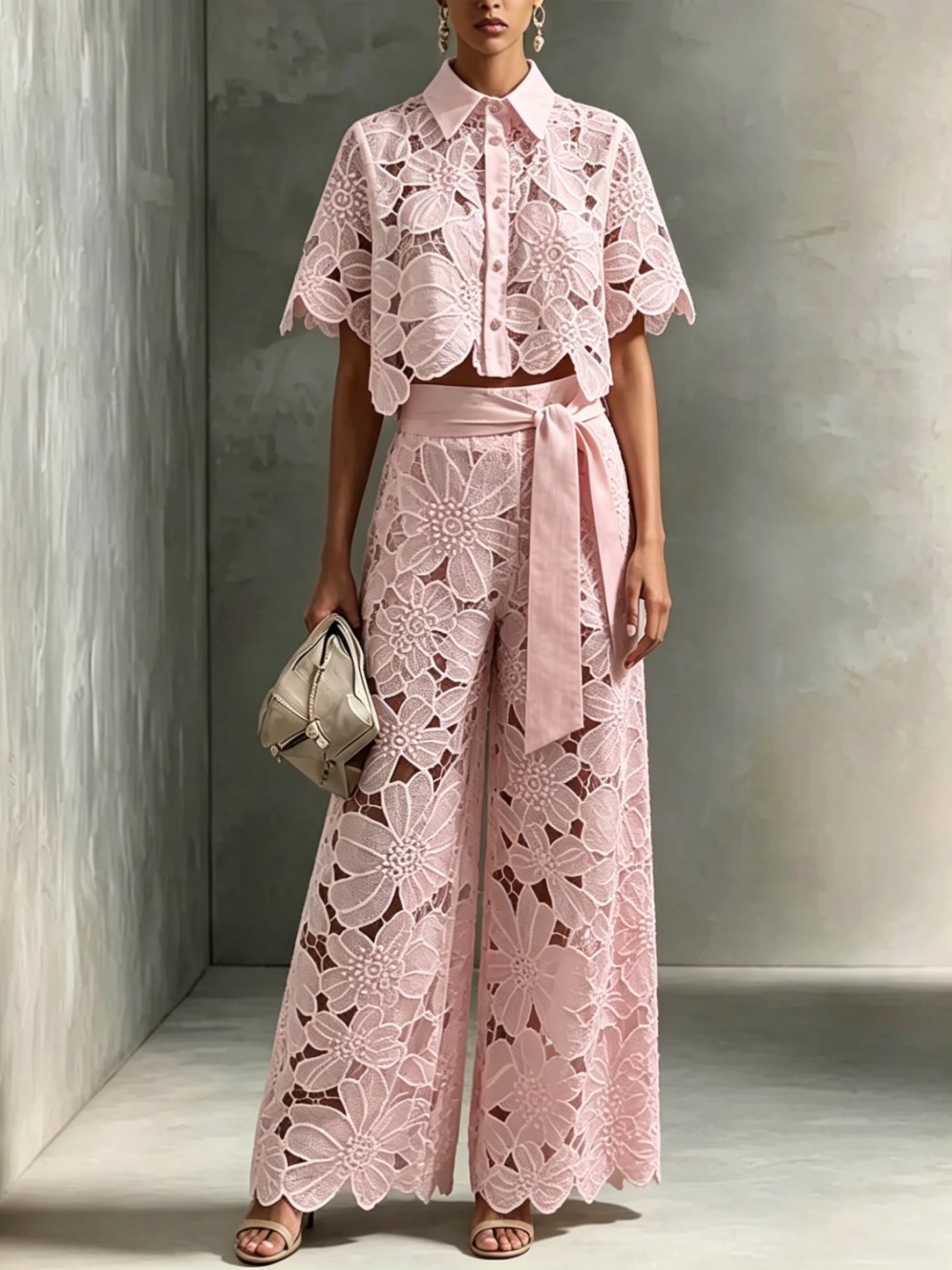 Elegant Women's Sets Sexy Lace - Women'S Formal Wear With Pants reseña y precio