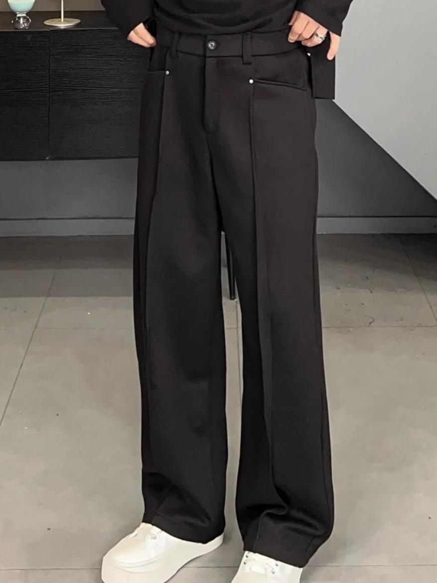 Korean Style Casual Pants Drap - Tailored Trouser Wide reseña y precio