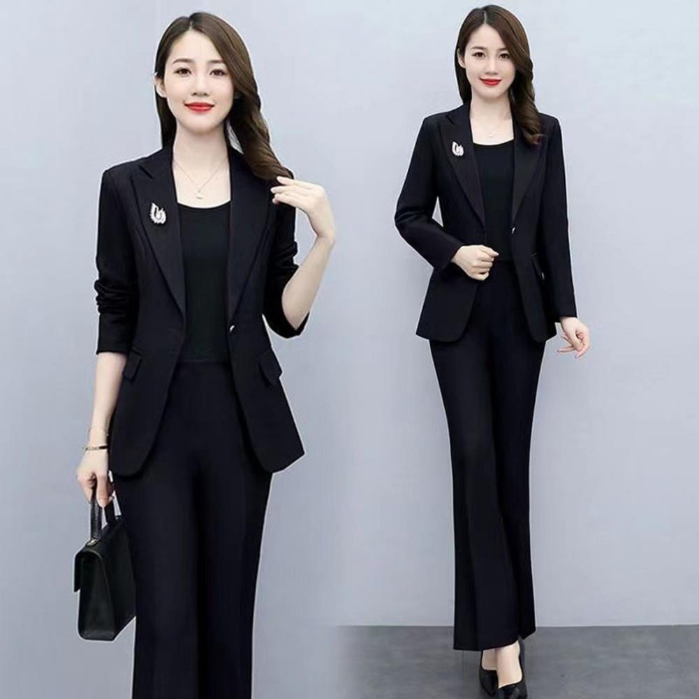 2 Pcs/Set Lady Formal Coat Pan - Women'S Formal Wear With Pants reseña y precio