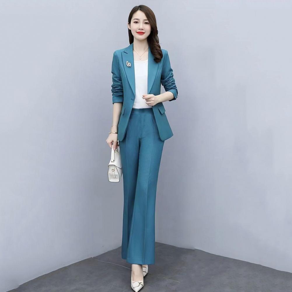 2 Pcs/Set Lady Formal Coat Pan - Women'S Formal Wear With Pants reseña y precio