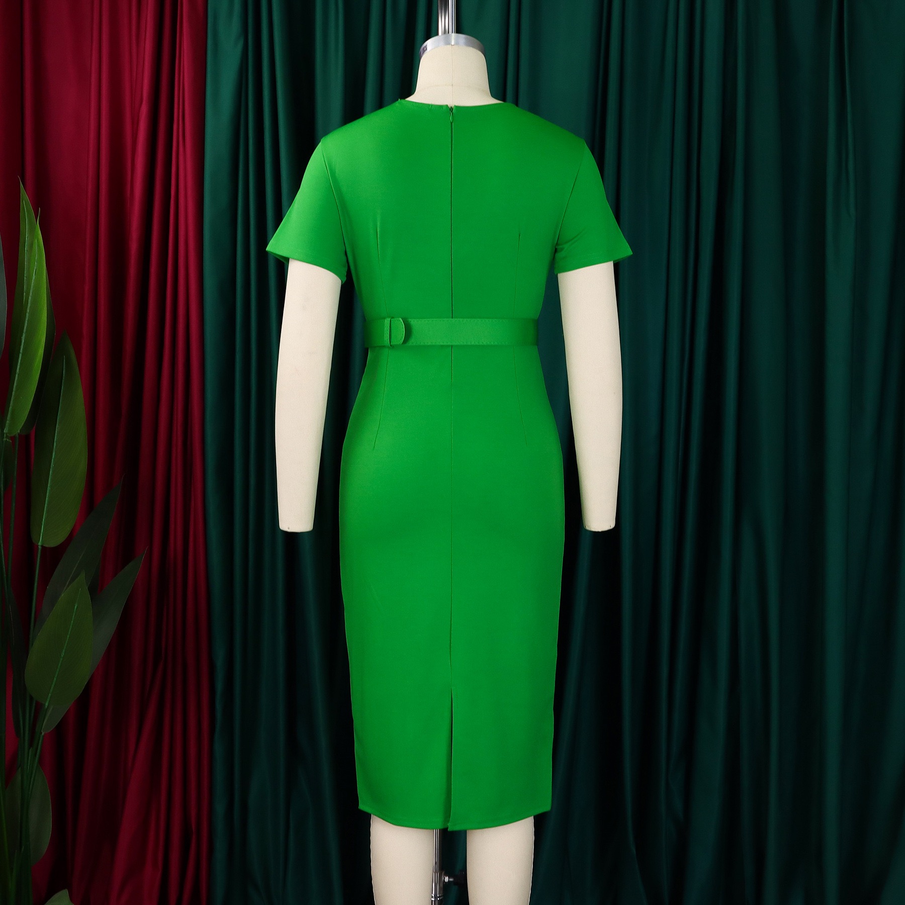 Elegant Office Dresses for Wom - Women Formal Wear Belt reseña y precio
