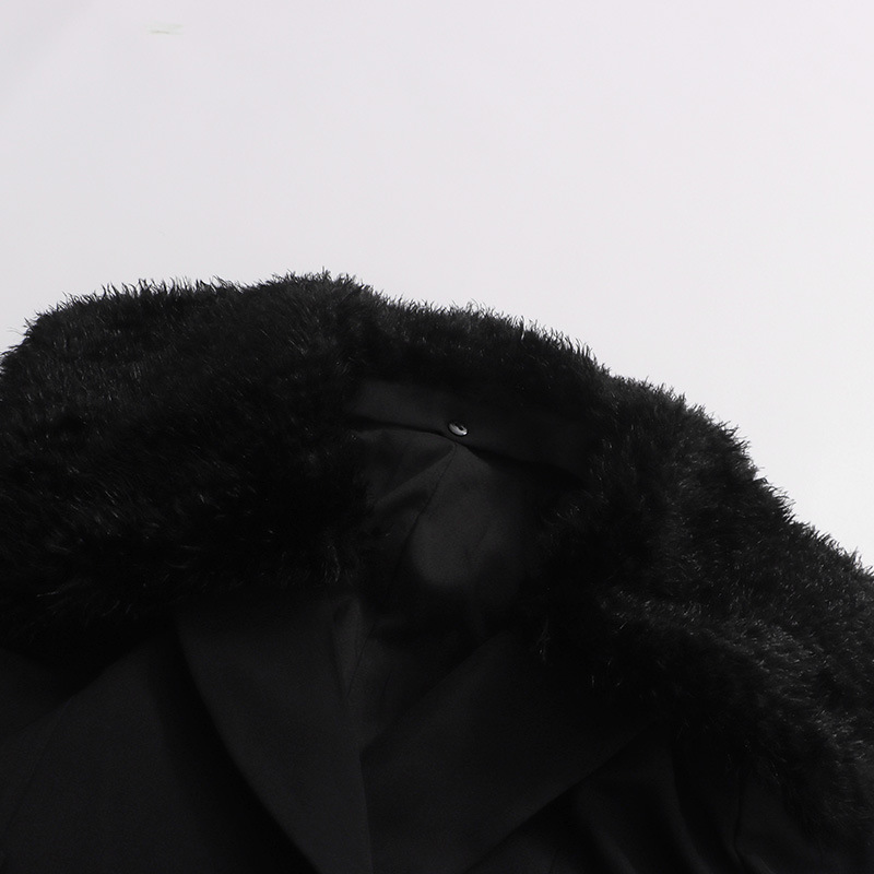 Fur Women Coat Windbreaker Bel - Women Formal Wear Belt reseña y precio